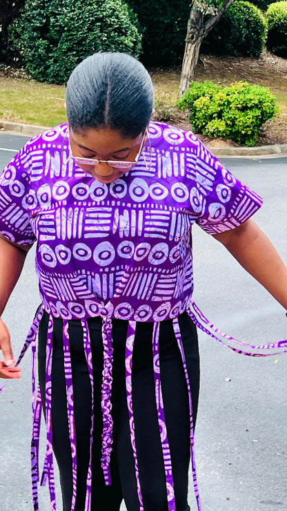 Women's African Style Crop Top | DelightfulCouture