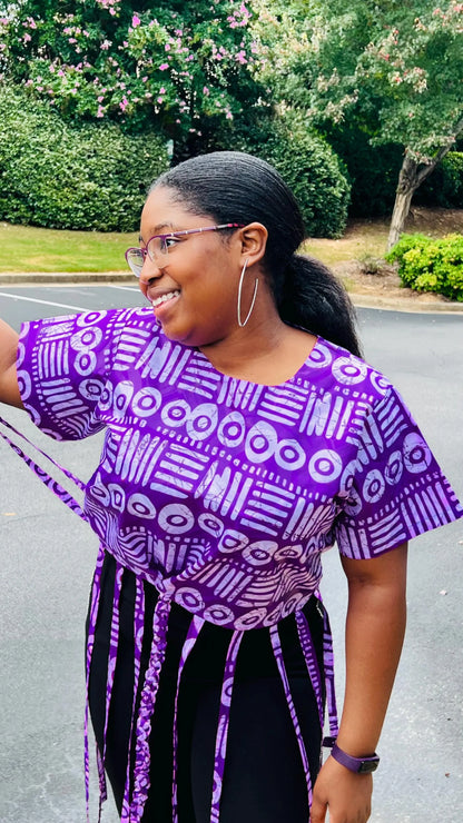 Women's African Style Crop Top | DelightfulCouture