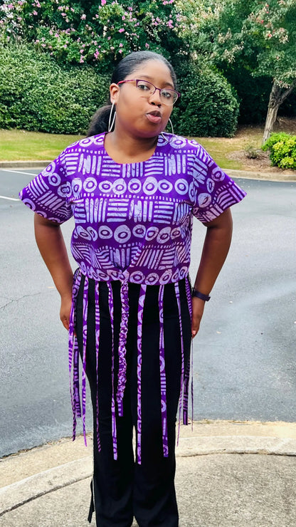 Women's African Style Crop Top | DelightfulCouture