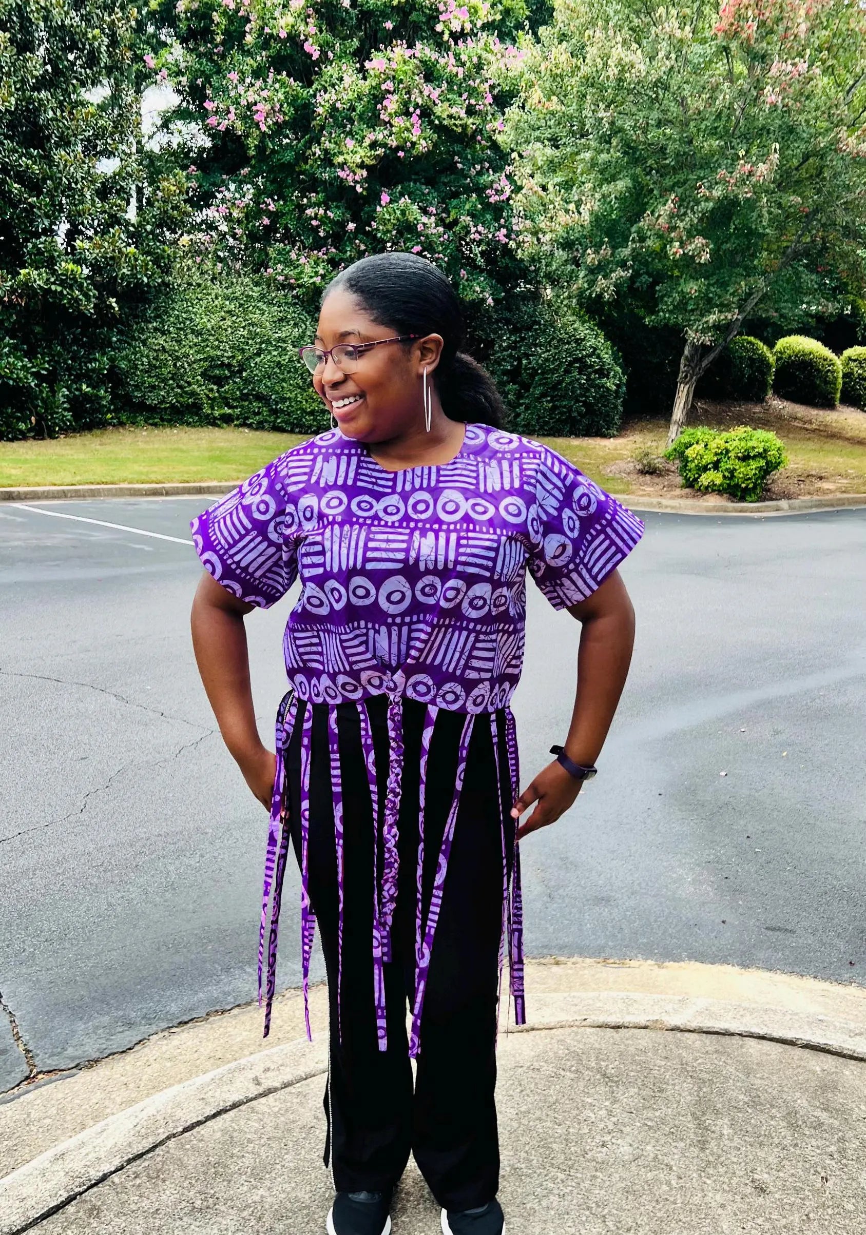 Women's African Style Crop Top | DelightfulCouture